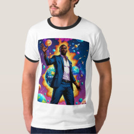 Galactische Kracht Afro Futurisme Kosmisch T-shirt