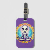 Galactische meditatie bagagelabel (Voorkant (verticaal))