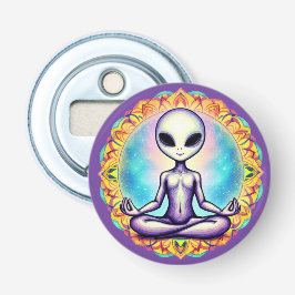 Galactische meditatie button flesopener