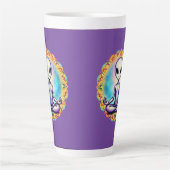 Galactische meditatie latte mok (Voorkant)