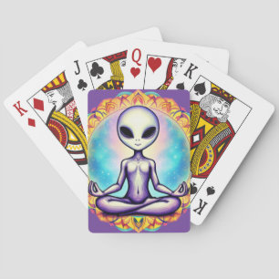 Galactische meditatie pokerkaarten
