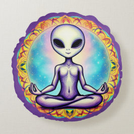 Galactische meditatie rond kussen