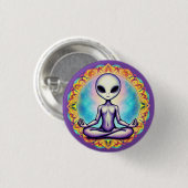 Galactische meditatie ronde button 3,2 cm (Voorkant /achterkant)