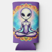 Galactische meditatie seltzer blikjeskoeler (Achterkant)