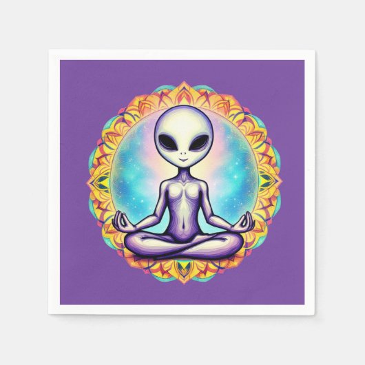 Galactische meditatie servet (Voorkant)