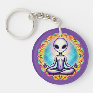 Galactische meditatie sleutelhanger