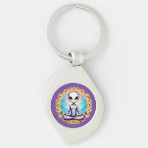 Galactische meditatie sleutelhanger
