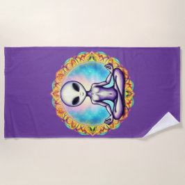 Galactische meditatie strandlaken