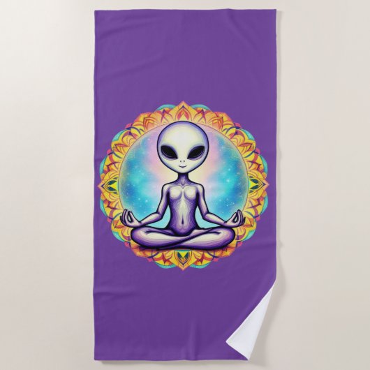 Galactische meditatie strandlaken (Voorkant)