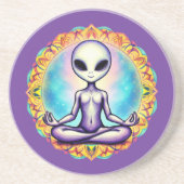 Galactische meditatie zandsteen onderzetter (Voorkant)