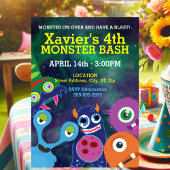 Galactische Monster Mash Verjaardag Kaart