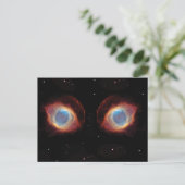 Galactische Nebula Eyes Briefkaart (Staand voorkant)