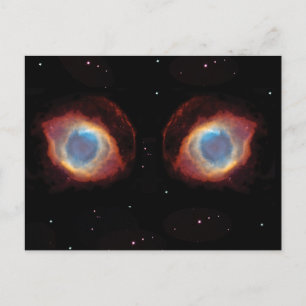 Galactische Nebula Eyes Briefkaart