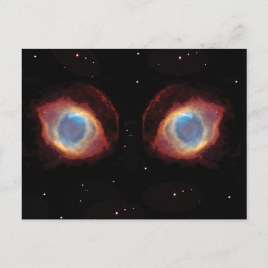 Galactische Nebula Eyes Briefkaart (Voorkant)