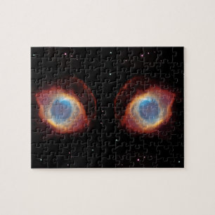 Galactische Nebula Eyes Legpuzzel