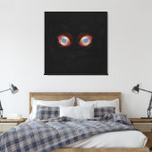 Galactische Nebula Eyes Poster Canvas Afdruk (Insitu (Slaapkamer))