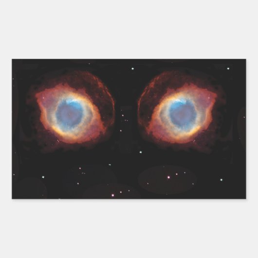 Galactische Nebula Eyes Stickers (Voorkant)