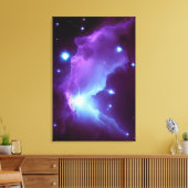 Galactische Nebula Starburst Night Sky Wrapped Can Canvas Afdruk (Insitu (Woonkamer))