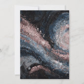 Galactische Nevel Bruiloft Kaart (Achterkant)