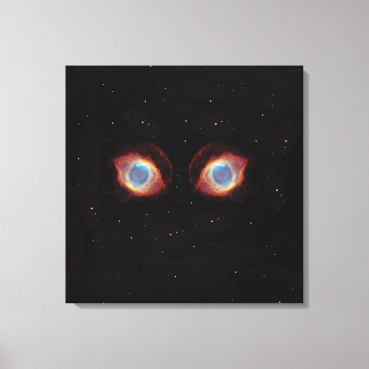 Galactische Nevel Ogen Poster Canvas Afdruk (Voorkant)