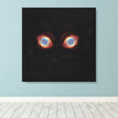 Galactische Nevel Ogen Poster Canvas Afdruk (Insitu (Houten vloer))