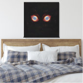 Galactische Nevel Ogen Poster Canvas Afdruk (Insitu (Slaapkamer))