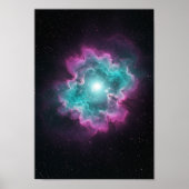 Galactische Nevel Ruimteprint Poster (Voorkant)