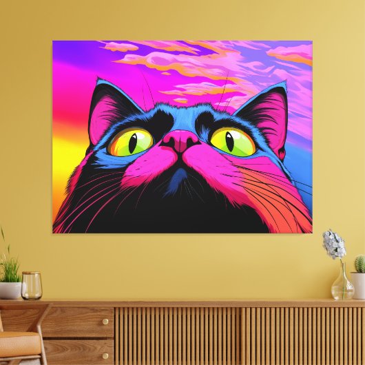 Galactische nieuwsgierigheid: de kosmische blik va canvas afdruk (Insitu (Woonkamer))