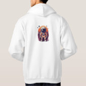 Galactische Odyssey Cosmic Outlines T - shirts voo (Achterkant)