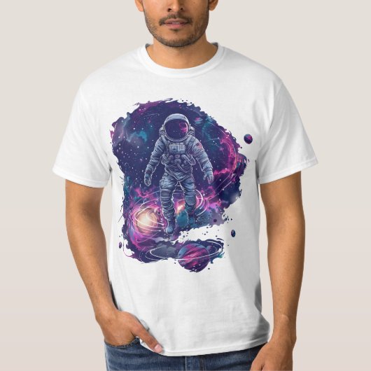 Galactische ontdekkingsreiziger t-shirt (Voorkant)