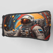 Galactische Ontsnapping - Astronaut Golfheadcover (Voorkant)