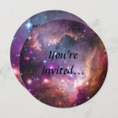 Galactische Paarse buitenruimte Kaart (Voorkant / Achterkant)