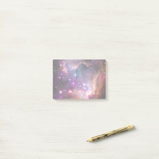 Galactische Paarse buitenruimte Post-it® Notes (Op bureau)