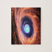 Galactische paarse, levendige kleuren, zwart gat,  legpuzzel (Verticaal)