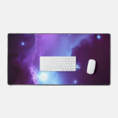 Galactische Paarse Starburst Nebula Kosmisch Bureaumat (Keyboard & Muis)