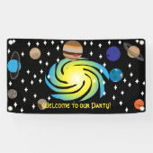 Galactische Partij Thema Spandoek (Horizontaal)