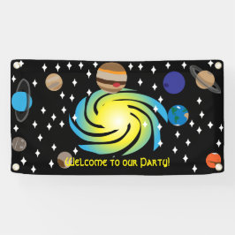 Galactische Partij Thema Spandoek