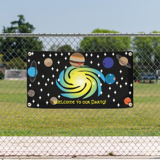 Galactische Partij Thema Spandoek (Insitu)