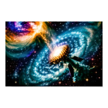 Galactische planetaire krachten botsen en imploder