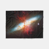 Galactische Pluim Fleece Deken (Voorkant (Horizontaal))