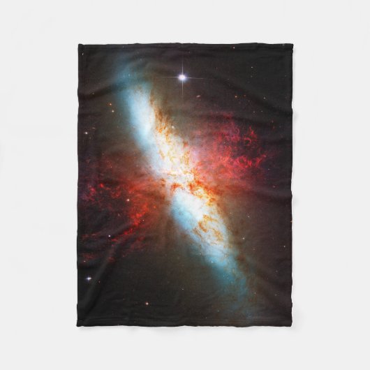 Galactische Pluim Fleece Deken (Voorkant)