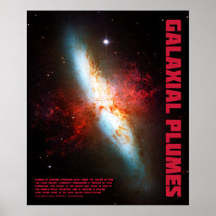 Galactische pluimen poster