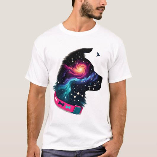 Galactische Pup Grafische T-shirt (Voorkant)