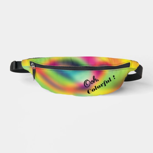 Galactische Regenboog Draaikolk Heuptasje (Voorkant)