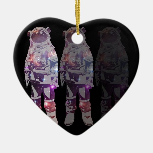 Galactische reiziger keramisch ornament (Voorkant)