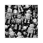 Galactische robot exploratie kosmos rubberstempel (Afrduk)