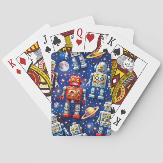 Galactische robotverkenning, kosmische kunst pokerkaarten (Achterkant)