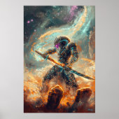 Galactische Ronin – Het Kosmische Blade Poster (Voorkant)