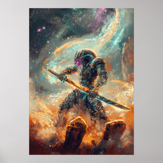 Galactische Ronin – Het Kosmische Zwaard Poster (Voorkant)