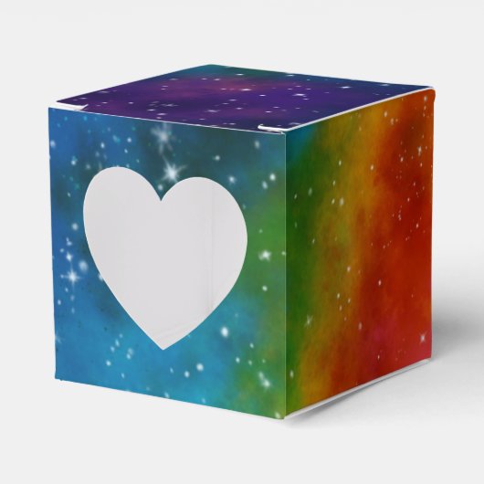 Galactische Sci-Fi bruiloft Bedankdoosjes (Voorkant Zijde)